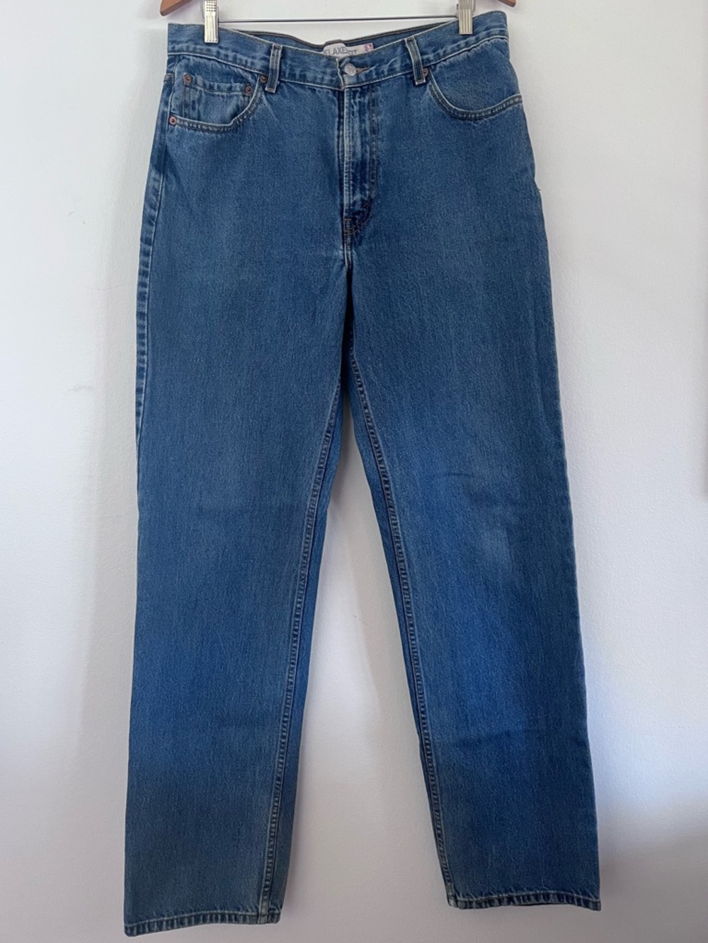 Levi’s 550 Relaxed Fit Denim Blue Jeans Mens Size 36”x36” Zip Fly